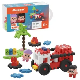 marioinex-mini-waffle-city-woz-strazy-pozarnej-elastyczne-klocki-80-el