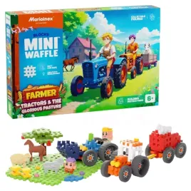 marioinex-mini-waffle-farmer-klocki-konstrukcyjne-traktory-i-wypasiona-laka