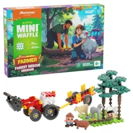 marioinex-mini-waffle-farmer-klocki-konstrukcyjne-lesna-akcja-ratunkowa