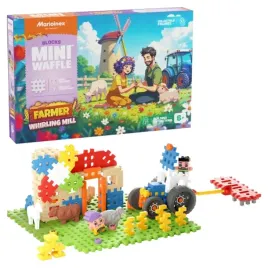 marioinex-mini-waffle-farmer-klocki-konstrukcyjne-zakrecony-mlyn-100-el