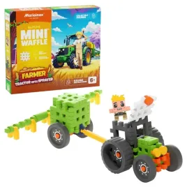 marioinex-mini-waffle-farmer-klocki-traktor-z-opryskiwaczem-50-elementow