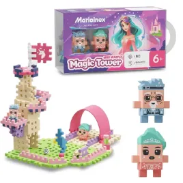 marioinex-mini-waffle-ksiezniczka-magiczna-wieza-zestaw-klocki-80-el