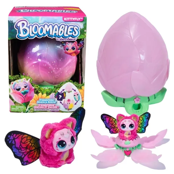 HATCHIMALS BLOOMABLES ZESTAW INTERAKTYWNY KWIAT MOTYL FIGURKA KITTYFLY