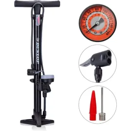 dunlop-pompka-podlogowa-do-rowerow-pilek-materacy-z-manometrem-czarny