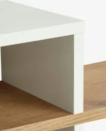 polka-scienna-2-polki-bialy-dab-dziki-mdf-110x40x20-cm