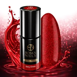 boska-nails-lakier-hybrydowy-sexy-dress-365-6ml-czerwony-z-brokatem