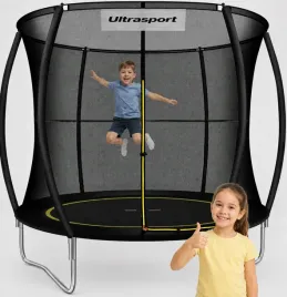 trampolina-ultrasport-244cm-bez-sprezyn-system-linowy-siatka-bezpieczenstwa