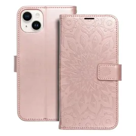 kabura-mezzo-book-do-iphone-14-plus-mandala-zloty-roz
