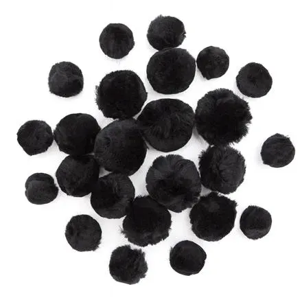 pompony-akrylowe-mix-czarne-pom-090