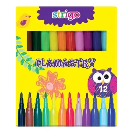 strigo-pisaki-mazaki-flamastry-szkolne-12-intensywne-kolory-produkt-polski