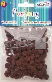 pompony-pluszowe-120-sztuk-aliga-brazowe-braz-10-mm-1-cm-srednicy