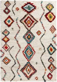 dywan-shaggy-200x290cm-do-salonugruby-kolorowy-gesty-etniczny-wzor