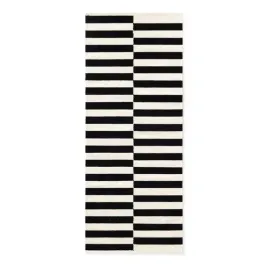 chodnik-welniany-80x200cm-czarno-kremowy-z-miekkim-wlosem