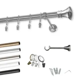 karnisz-sufitowy-pojedynczy-metal-loft-bialy-czarny-25mm-300-cm-premium