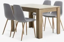 stol-120x80-ciemny-dab-4-szare-krzesla-tapicerowane