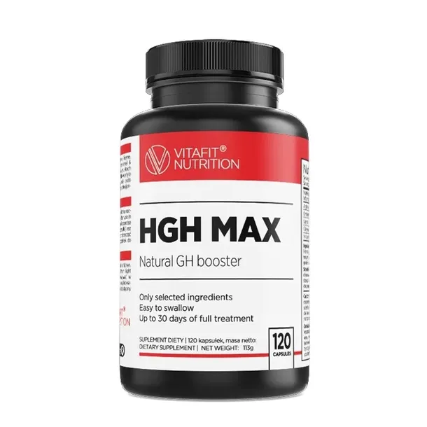 VITAFIT HGH MAX 120 KAPS STACK NA NATURALNY HORMON WZROSTU GH BOOSTER