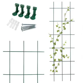 metalowa-podpora-dla-roslin-pergola-krata-drabinka-ogrodowa-zielona-150x45