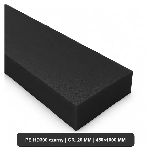 Pehd 300 Pł.gr.   20 Mm Czarna 450X1000Mm