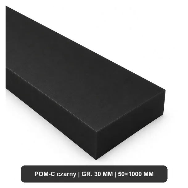 Pom C Płyta Gr.   30 Mm Czarna 50X1000Mm