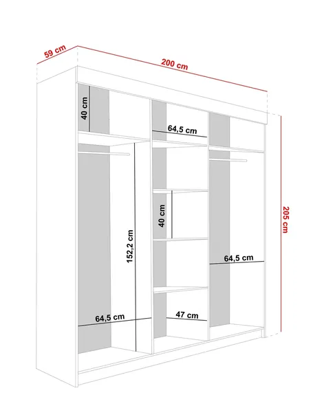 szafa-200cm-bill-2-stan-nowy