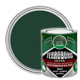 farba-do-metalu-3w1-na-rdze-zielony-polmat-ral-6005-07l-ferrobond-ultra