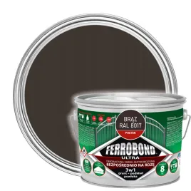 farba-do-metalu-3w1-na-rdze-braz-polysk-ral-8017-25l-ferrobond-ultra