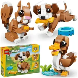 lego-creator-3w1-piesek-wiewiorka-kaczka-urocze-zwierzatka-336-el-31382