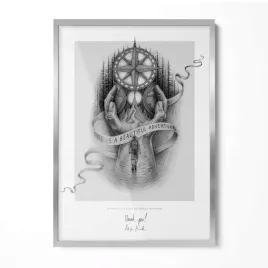 elegancka-srebrna-ramka-do-przedpokoju-idealna-na-plakaty-artystyczne-50x70