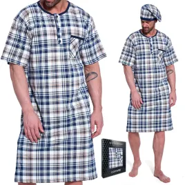 koszula-nocna-meska-pizama-ze-szlafmyca-krotki-rekaw-cornette-109-30-xxl