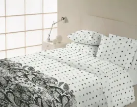 posciel-bawelniana-220x200-vanille-biala-szara-grochy-kwiatki-faro