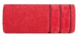 recznik-dona-30x50-czerwony-z-welurowa-bordiura-frotte-500-g-m2