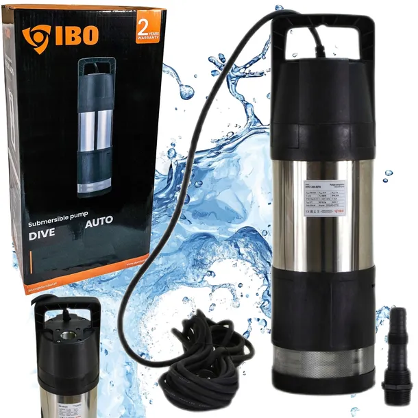 POMPA ZATAPIALNA DO DESZCZÓWKI 1000W AUTOMAT DIVE 1200 AUTO WYDAJNA 230V