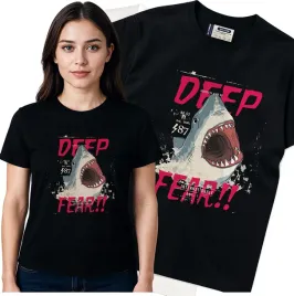 koszulka-damska-czarny-bawelna-t-shirt-m-nadruk