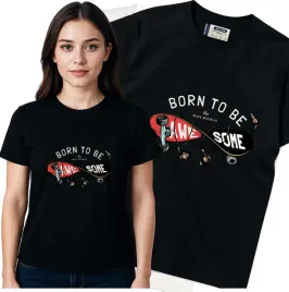 koszulka-damska-czarny-bawelna-t-shirt-s-nadruk