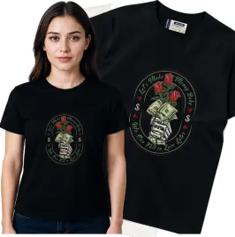 koszulka-damska-czarny-bawelna-t-shirt-l-nadruk