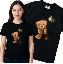 koszulka-damska-czarny-bawelna-t-shirt-s-nadruk