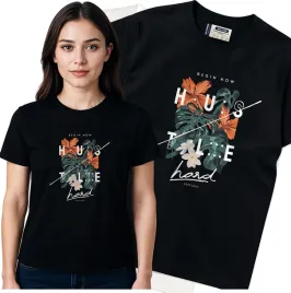 koszulka-damska-czarny-bawelna-t-shirt-s-nadruk