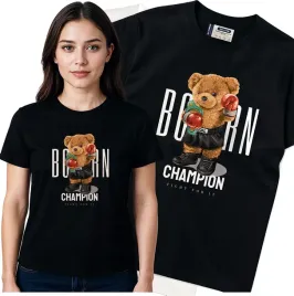 koszulka-damska-czarny-bawelna-t-shirt-s-nadruk