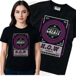 koszulka-damska-czarny-bawelna-t-shirt-l-nadruk