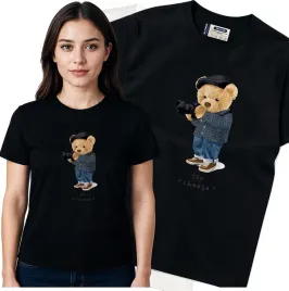 koszulka-damska-czarny-bawelna-t-shirt-s-nadruk