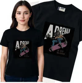 koszulka-damska-czarny-bawelna-t-shirt-s-nadruk