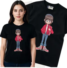 koszulka-damska-czarny-bawelna-t-shirt-s-nadruk