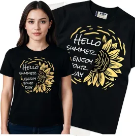 koszulka-damska-czarny-bawelna-t-shirt-m-nadruk