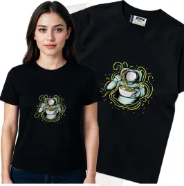 koszulka-damska-czarny-bawelna-t-shirt-m-nadruk