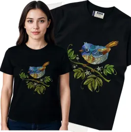 koszulka-damska-czarny-bawelna-t-shirt-l-nadruk