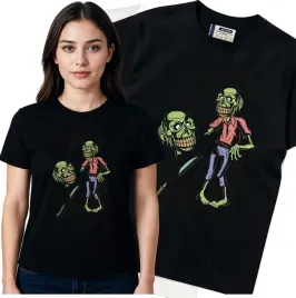 koszulka-damska-czarny-bawelna-t-shirt-s-nadruk