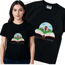 koszulka-damska-czarny-bawelna-t-shirt-s-nadruk