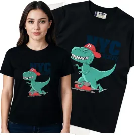 koszulka-damska-czarny-bawelna-t-shirt-l-nadruk