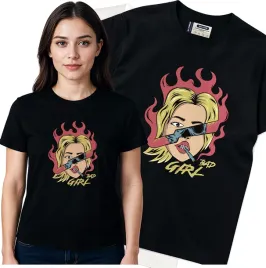 koszulka-damska-czarny-bawelna-t-shirt-s-nadruk