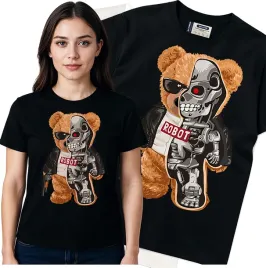 koszulka-damska-czarny-bawelna-t-shirt-m-nadruk